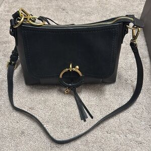 See by Chloé EUC Joan Small Leather & Suede shoulder/ crossbody brand new